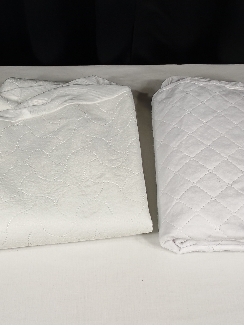 2 White Crib Size Waterproof Mattress Protectors